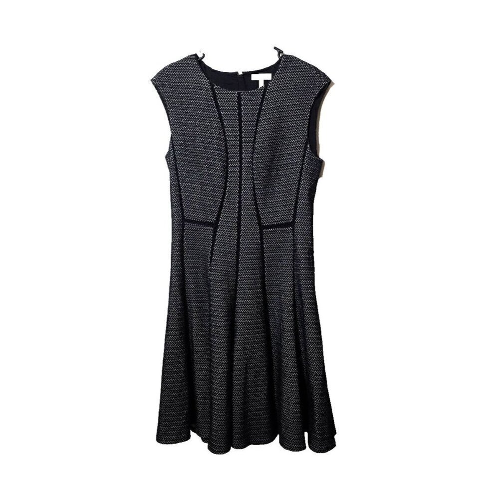 Rebecca Taylor Dress Sz 8 Black Professional Stretch Breathable Comfort Classic